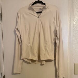 Old Navy Women's Cream Active Zip-Up Hoodie